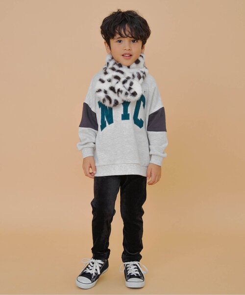 BREEZE（ブリーズ）の「ファーマフラー（マフラー・キッズ・ベージュ/ブラック/アイボリー・120/140）」の4枚目の写真