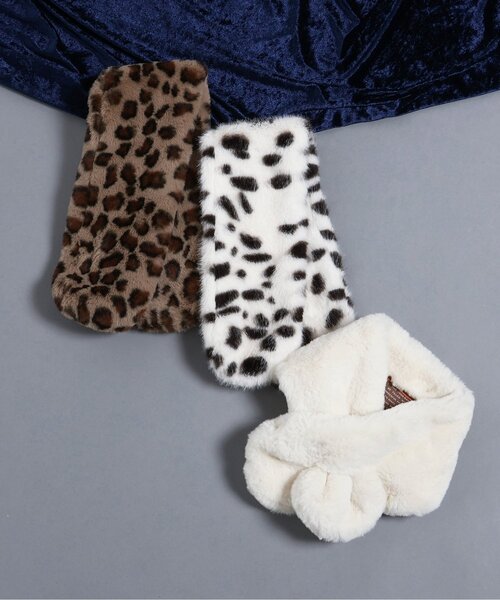 BREEZE（ブリーズ）の「ファーマフラー（マフラー・キッズ・ベージュ/ブラック/アイボリー・120/140）」の5枚目の写真