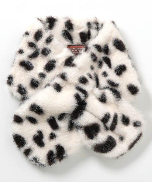 BREEZE（ブリーズ）の「ファーマフラー（マフラー・キッズ・ベージュ/ブラック/アイボリー・120/140）」の7枚目の写真