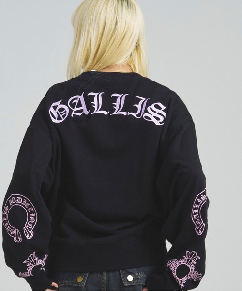 GALLIS ADDICTION（ガリスアディクション）の「GA COLOR刺繍&PRINT CREW（スウェット・メンズ・チャコール/ブラック/ブラック系その他2・M/L）」の9枚目の写真