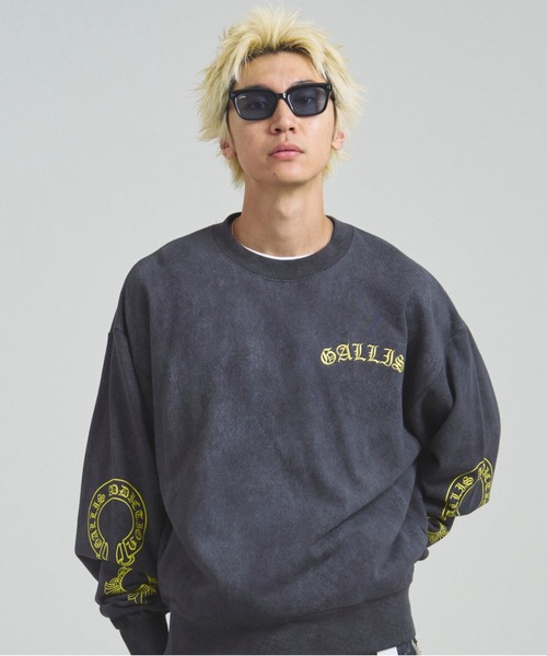 GALLIS ADDICTION（ガリスアディクション）の「GA COLOR刺繍&PRINT CREW（スウェット・メンズ・チャコール/ブラック/ブラック系その他2・M/L）」の21枚目の写真
