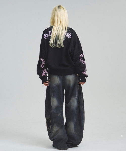 GALLIS ADDICTION（ガリスアディクション）の「GA COLOR刺繍&PRINT CREW（スウェット・メンズ・チャコール/ブラック/ブラック系その他2・M/L）」の18枚目の写真