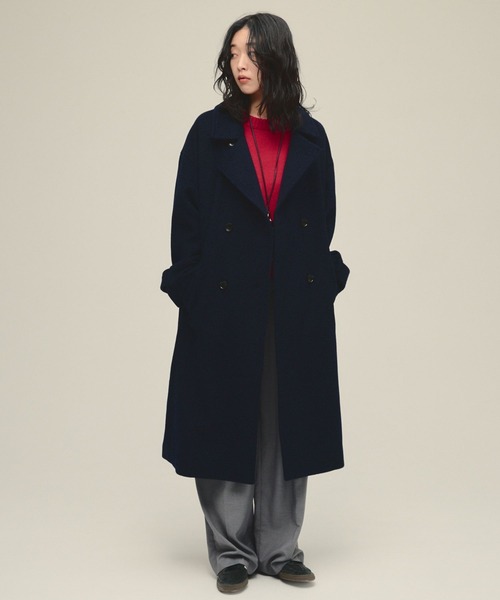eL】Super120's Wool Coat/580120（ステンカラーコート）｜eL（エル