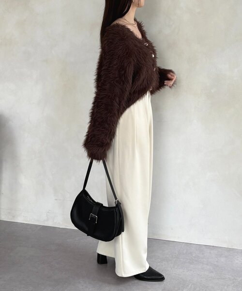 Thevon(ゼボン)の「ニュアンスボタンボリュームシャギーカーディガン(カーディガン/ボレロ・レディース・アイボリー/ブラウン/ベージュ・FREE)」の19枚目の写真