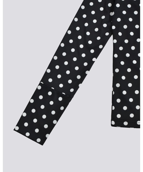 kiehtova（キエトヴァ）の「【kiehtova】SLEEK DOT TOPS/シアー ドット トップス（Tシャツ/カットソー・レディース・ブラック/ホワイト・FREE）」の11枚目の写真