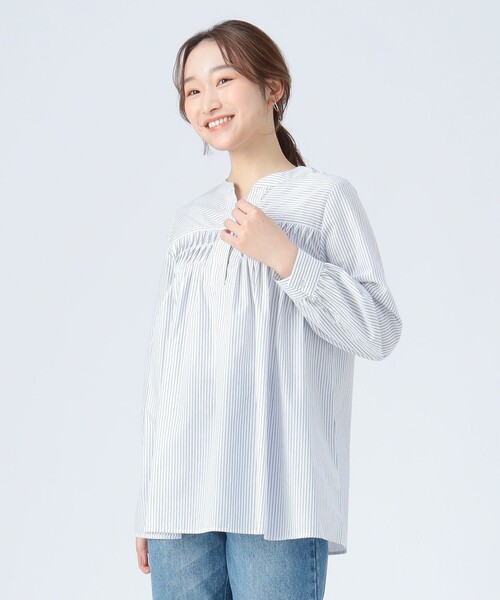 BEAMS HEART(ビームスハート)の「変形タック ノーカラー ブラウス(シャツ/ブラウス・レディース・その他/その他3/その他2・FREE)」の16枚目の写真