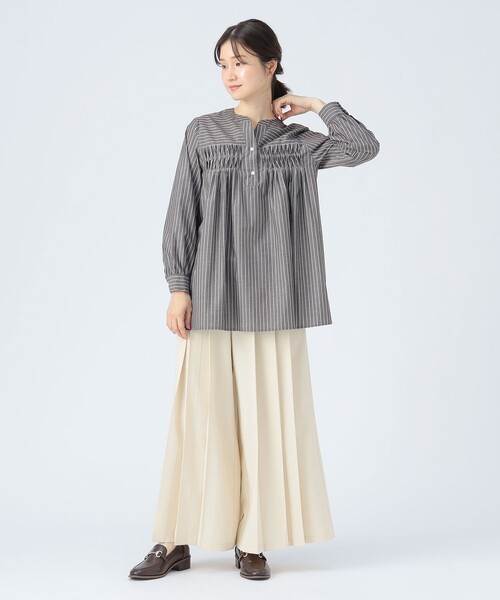BEAMS HEART(ビームスハート)の「変形タック ノーカラー ブラウス(シャツ/ブラウス・レディース・その他/その他3/その他2・FREE)」の19枚目の写真