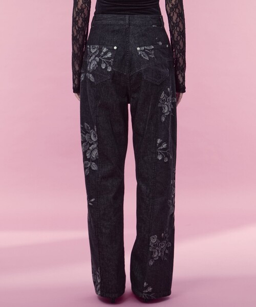 FETICO/フェティコ】《STUDIOUS別注》別注 ROSE DENIM PANTS/ローズ