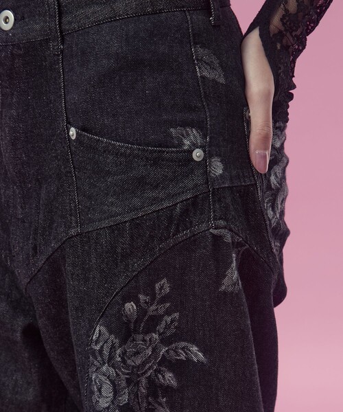 FETICO/フェティコ】《STUDIOUS別注》別注 ROSE DENIM PANTS/ローズ