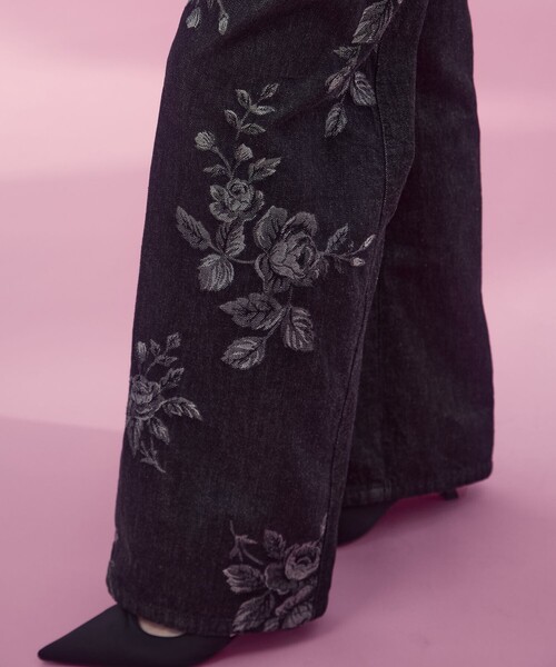 FETICO STUDIOUS別注 ROSE DENIM PANTS FETICO/フェティコ】《STUDIOUS別注》別注 ROSE DENIM PANTS/ローズ