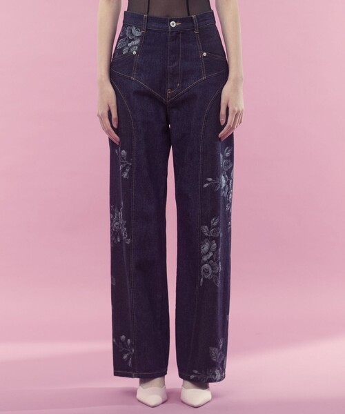 FETICO/フェティコ】《STUDIOUS別注》別注 ROSE DENIM PANTS/ローズ