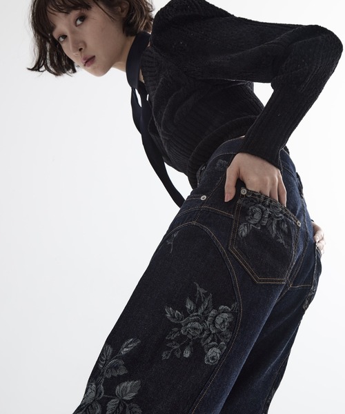 FETICO/フェティコ】《STUDIOUS別注》別注 ROSE DENIM PANTS/ローズ