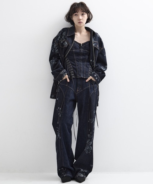 FETICO/フェティコ】《STUDIOUS別注》別注 ROSE DENIM PANTS