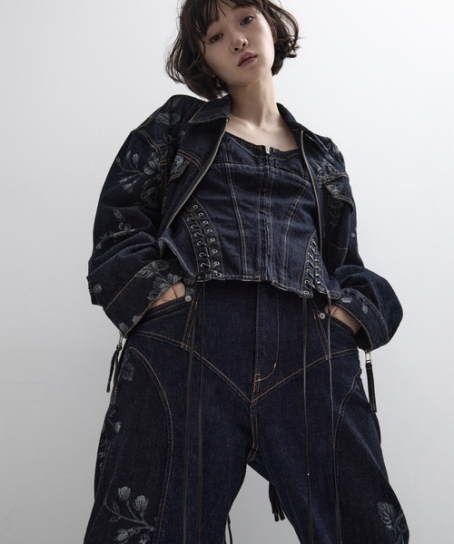 FETICO/フェティコ】《STUDIOUS別注》別注 ROSE DENIM PANTS/ローズ