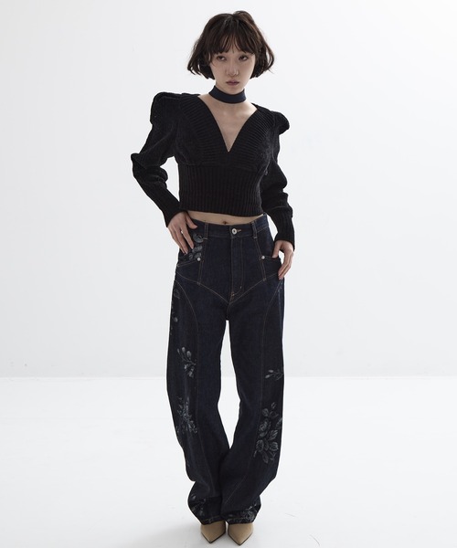 FETICO/フェティコ】《STUDIOUS別注》別注 ROSE DENIM PANTS/ローズ