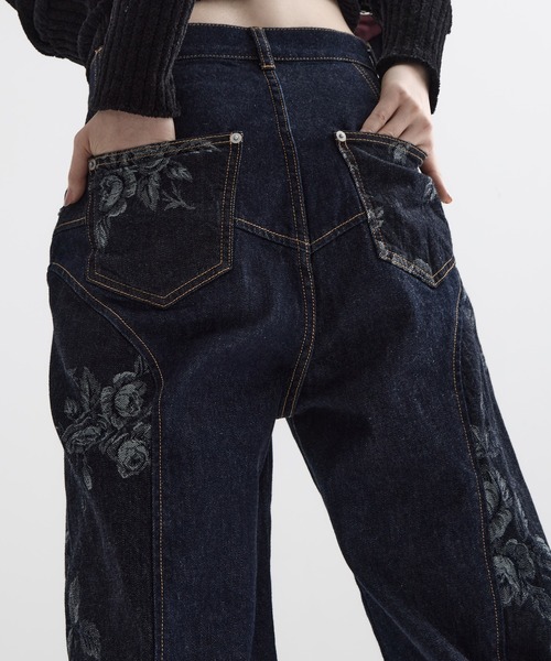 FETICO/フェティコ】《STUDIOUS別注》別注 ROSE DENIM PANTS/ローズ