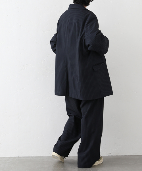 JOURNAL STANDARD LUXE（ジャーナルスタンダード　ラックス）の「TR タックパンツ（その他パンツ・レディース・ネイビー/ブラック・FREE）」の10枚目の写真