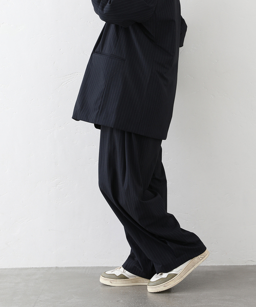 JOURNAL STANDARD LUXE（ジャーナルスタンダード　ラックス）の「TR タックパンツ（その他パンツ・レディース・ネイビー/ブラック・FREE）」の11枚目の写真