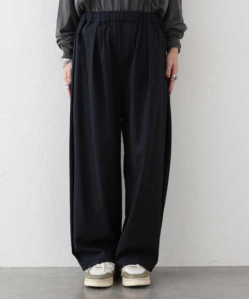 JOURNAL STANDARD LUXE（ジャーナルスタンダード　ラックス）の「TR タックパンツ（その他パンツ・レディース・ネイビー/ブラック・FREE）」の12枚目の写真