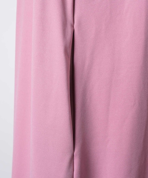 yae（ヤエ）の「Ballon hem strechy dress / バルーンヘムストレッチドレス（ワンピース・レディース・ブラック/ピンク・38/36）」の12枚目の写真