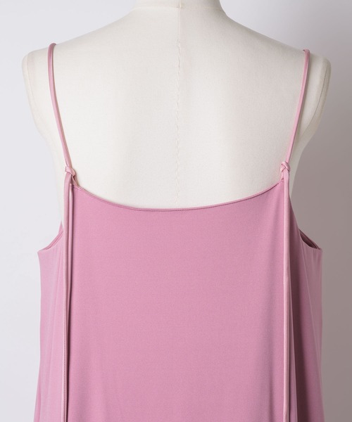 yae（ヤエ）の「Ballon hem strechy dress / バルーンヘムストレッチドレス（ワンピース・レディース・ブラック/ピンク・38/36）」の15枚目の写真