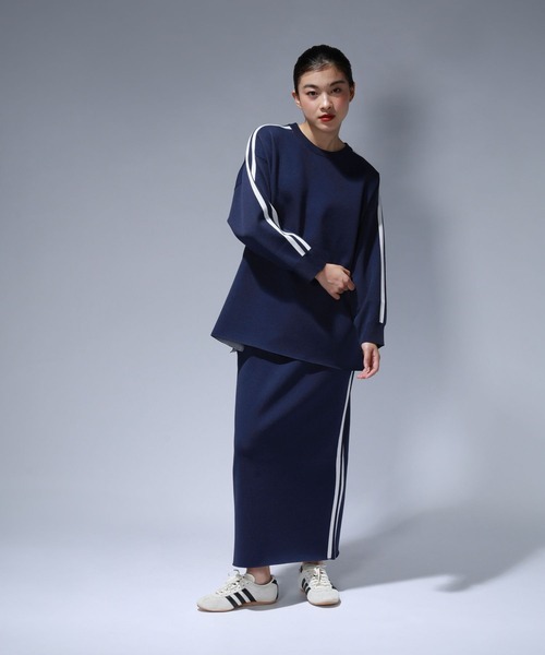 JEANASIS（ジーナシス）の「【Les Fleurs】ラインプルオーバーLS/612203（ニット/セーター・レディース・ブラック/ネイビー/グレー・FREE）」の16枚目の写真