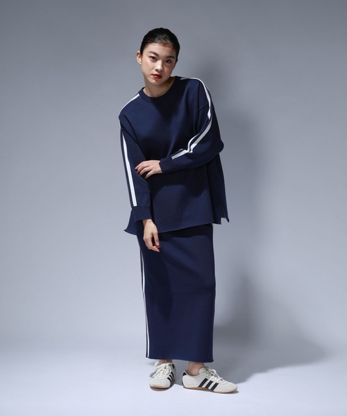 JEANASIS（ジーナシス）の「【Les Fleurs】ラインプルオーバーLS/612203（ニット/セーター・レディース・ブラック/ネイビー/グレー・FREE）」の17枚目の写真