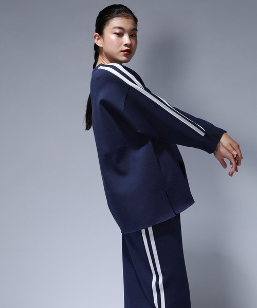 JEANASIS（ジーナシス）の「【Les Fleurs】ラインプルオーバーLS/612203（ニット/セーター・レディース・ブラック/ネイビー/グレー・FREE）」の22枚目の写真