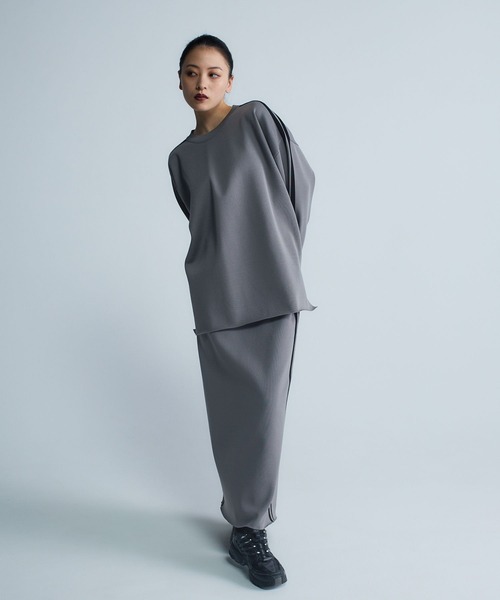 JEANASIS（ジーナシス）の「【Les Fleurs】ラインプルオーバーLS/612203（ニット/セーター・レディース・ブラック/ネイビー/グレー・FREE）」の8枚目の写真