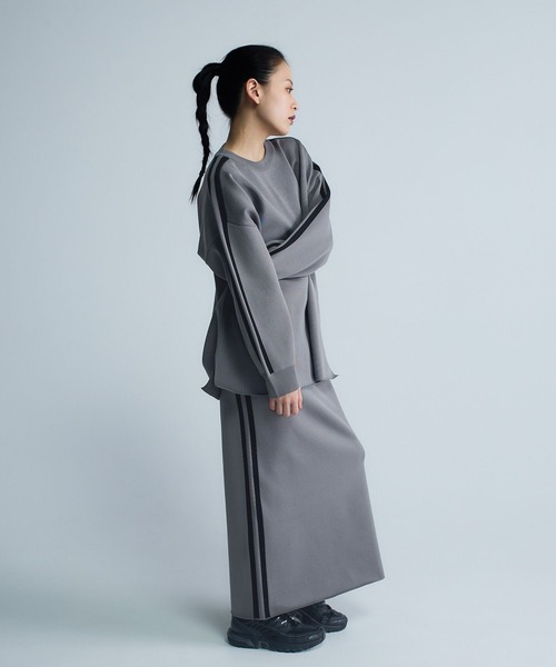 JEANASIS（ジーナシス）の「【Les Fleurs】ラインプルオーバーLS/612203（ニット/セーター・レディース・ブラック/ネイビー/グレー・FREE）」の9枚目の写真