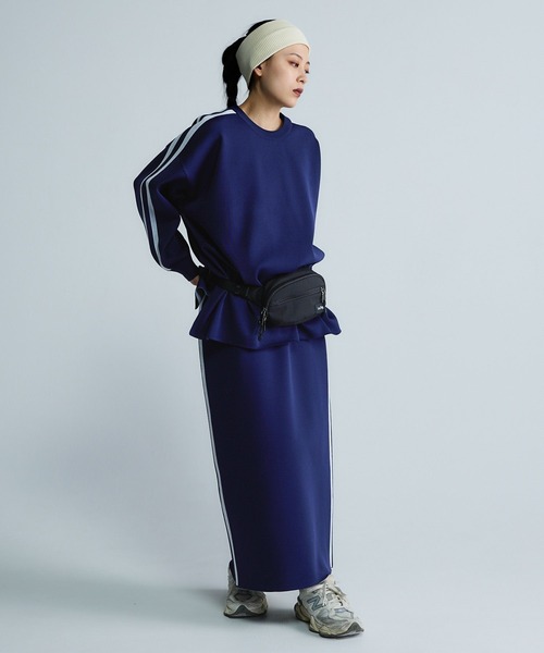 JEANASIS（ジーナシス）の「【Les Fleurs】ラインプルオーバーLS/612203（ニット/セーター・レディース・ブラック/ネイビー/グレー・FREE）」の11枚目の写真