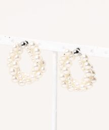 RESEXXY | ボリュームパールフープピアス(ピアス（両耳用）)