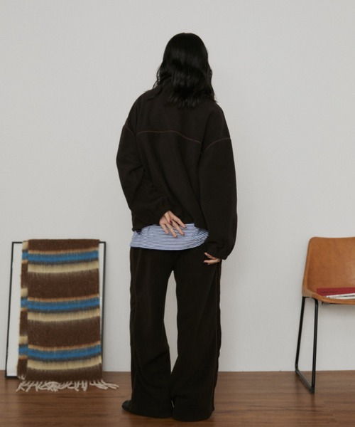 MERLOT(メルロー)の「スナップボタンフリース(その他トップス・レディース・ブラウン/ネイビー/ライトグレー・FREE)」の6枚目の写真