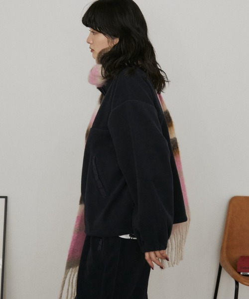 MERLOT(メルロー)の「スナップボタンフリース(その他トップス・レディース・ブラウン/ネイビー/ライトグレー・FREE)」の21枚目の写真