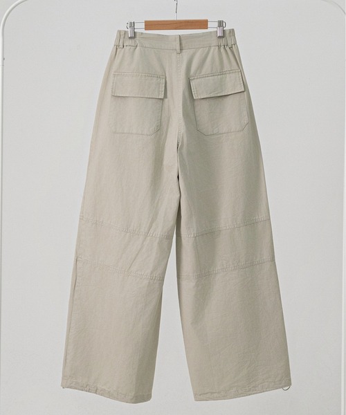 Max J(マックスジェイ)の「【Max J】ワイドバルーンパンツ(チノパンツ・レディース・ベージュ・SMALL/LARGE/MEDIUM)」の5枚目の写真