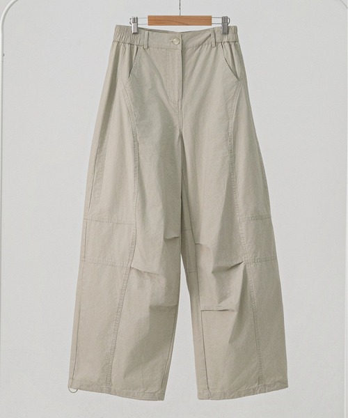 Max J(マックスジェイ)の「【Max J】ワイドバルーンパンツ(チノパンツ・レディース・ベージュ・SMALL/LARGE/MEDIUM)」の6枚目の写真