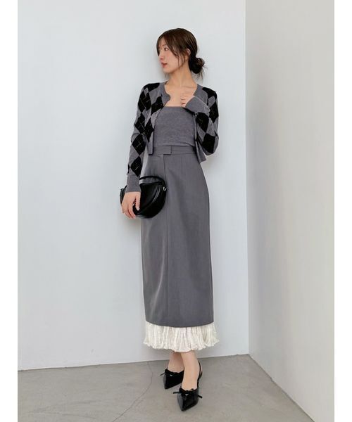 プリーツドッキングナロースカート（スカート）｜SNIDEL（スナイデル