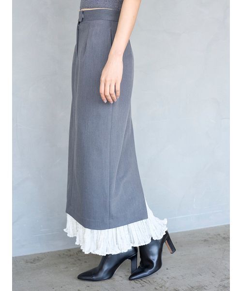 プリーツドッキングナロースカート（スカート）｜SNIDEL（スナイデル