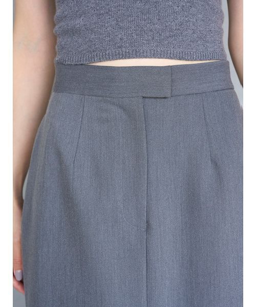 SNIDEL（スナイデル）の「プリーツドッキングナロースカート（スカート・レディース・ブラック/グレー/ストライプ・0/1）」の12枚目の写真