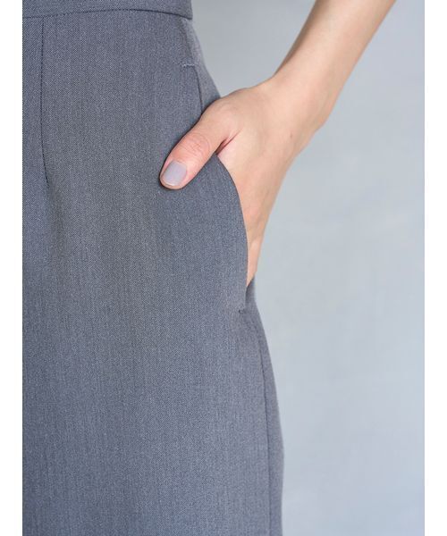 SNIDEL（スナイデル）の「プリーツドッキングナロースカート（スカート・レディース・ブラック/グレー/ストライプ・0/1）」の14枚目の写真