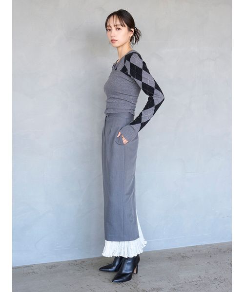 プリーツドッキングナロースカート（スカート）｜SNIDEL（スナイデル