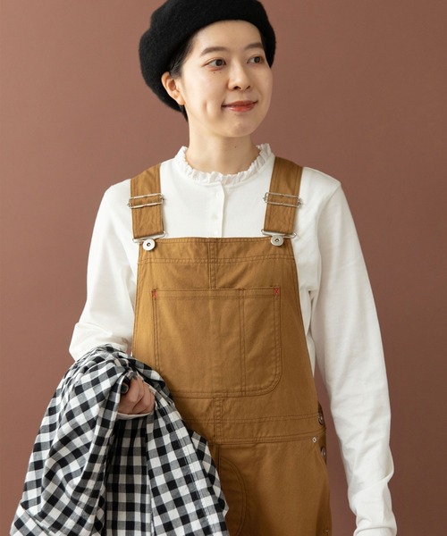 PAR ICI（パーリッシィ）の「コーマ天竺 ヘンリーネックフリルカットソー（Tシャツ/カットソー・レディース・ホワイト・FREE）」の19枚目の写真