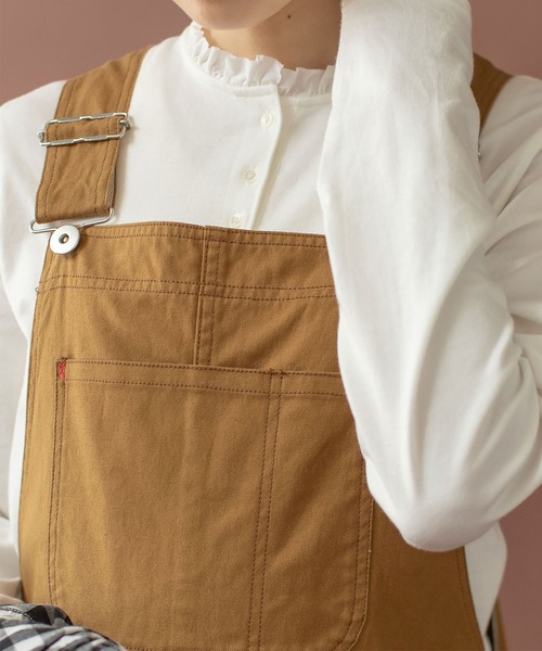 PAR ICI（パーリッシィ）の「コーマ天竺 ヘンリーネックフリルカットソー（Tシャツ/カットソー・レディース・ホワイト・FREE）」の21枚目の写真