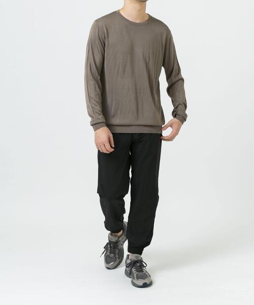 URBAN RESEARCH ROSSO MEN(アーバンリサーチロッソメン)の「『XLサイズあり』『UR TECH』ハイゲージクルーネックニット(ニット/セーター・メンズ・グレー/ネイビー/ベージュ/ブラック・LARGE/MEDIUM/X-LARGE)」の19枚目の写真