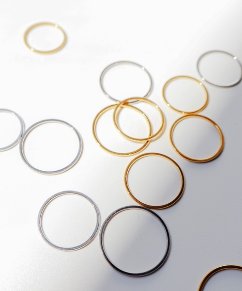 TUWAKRIM(トゥワクリム)の「【TUWAKRIM】Effect ring(リング・レディース・ゴールド・XX-LARGE/X-LARGE/XX-SMALL)」の7枚目の写真