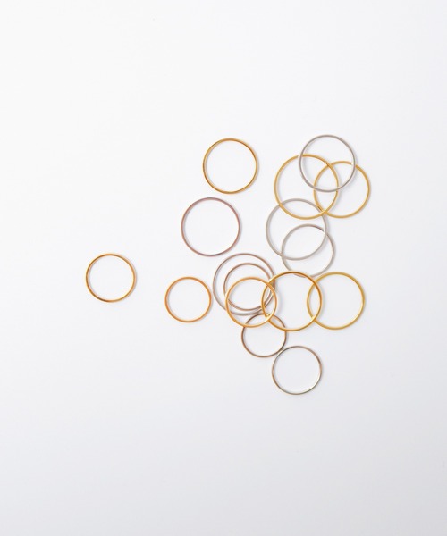 TUWAKRIM(トゥワクリム)の「【TUWAKRIM】Effect ring(リング・レディース・ゴールド・XX-LARGE/X-LARGE/XX-SMALL)」の8枚目の写真