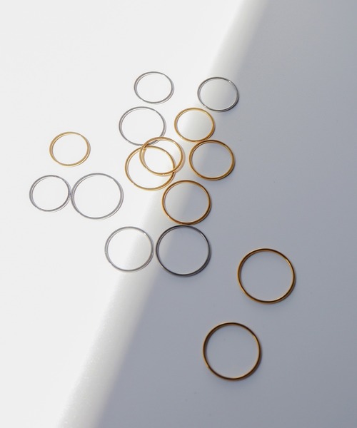 TUWAKRIM(トゥワクリム)の「【TUWAKRIM】Effect ring(リング・レディース・ゴールド・XX-LARGE/X-LARGE/XX-SMALL)」の9枚目の写真