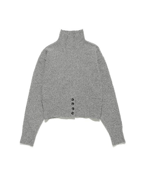 Henon.(ヘノン)の「WARMING TURTLE KNIT TOPS(ニット/セーター・レディース・ライトグレー/ブラウン/ダークネイビー・F)」の5枚目の写真