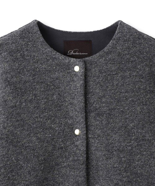 Droite lautreamont(ドロワットロートレアモン)の「イタリアンエアリーボンディングジャケット(その他アウター・レディース・チャコールグレー/ベージュ・M)」の18枚目の写真