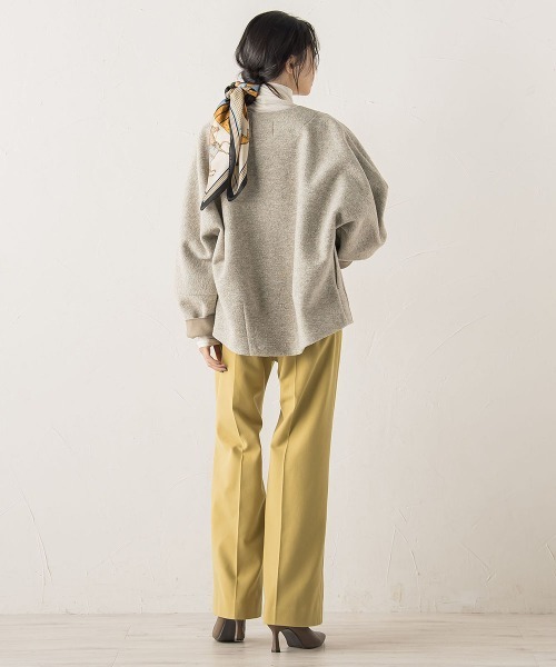 Droite lautreamont(ドロワットロートレアモン)の「イタリアンエアリーボンディングジャケット(その他アウター・レディース・チャコールグレー/ベージュ・M)」の15枚目の写真